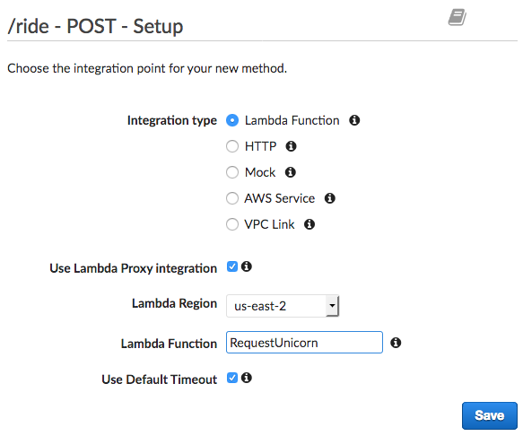 API method integration screenshot